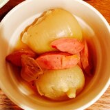 炊飯器使用☆玉ねぎとソーセージのスープ